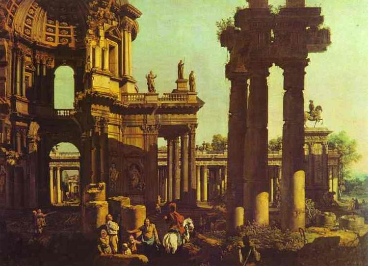 Bernardo Bellotto Ruins of a Temple oil painting image